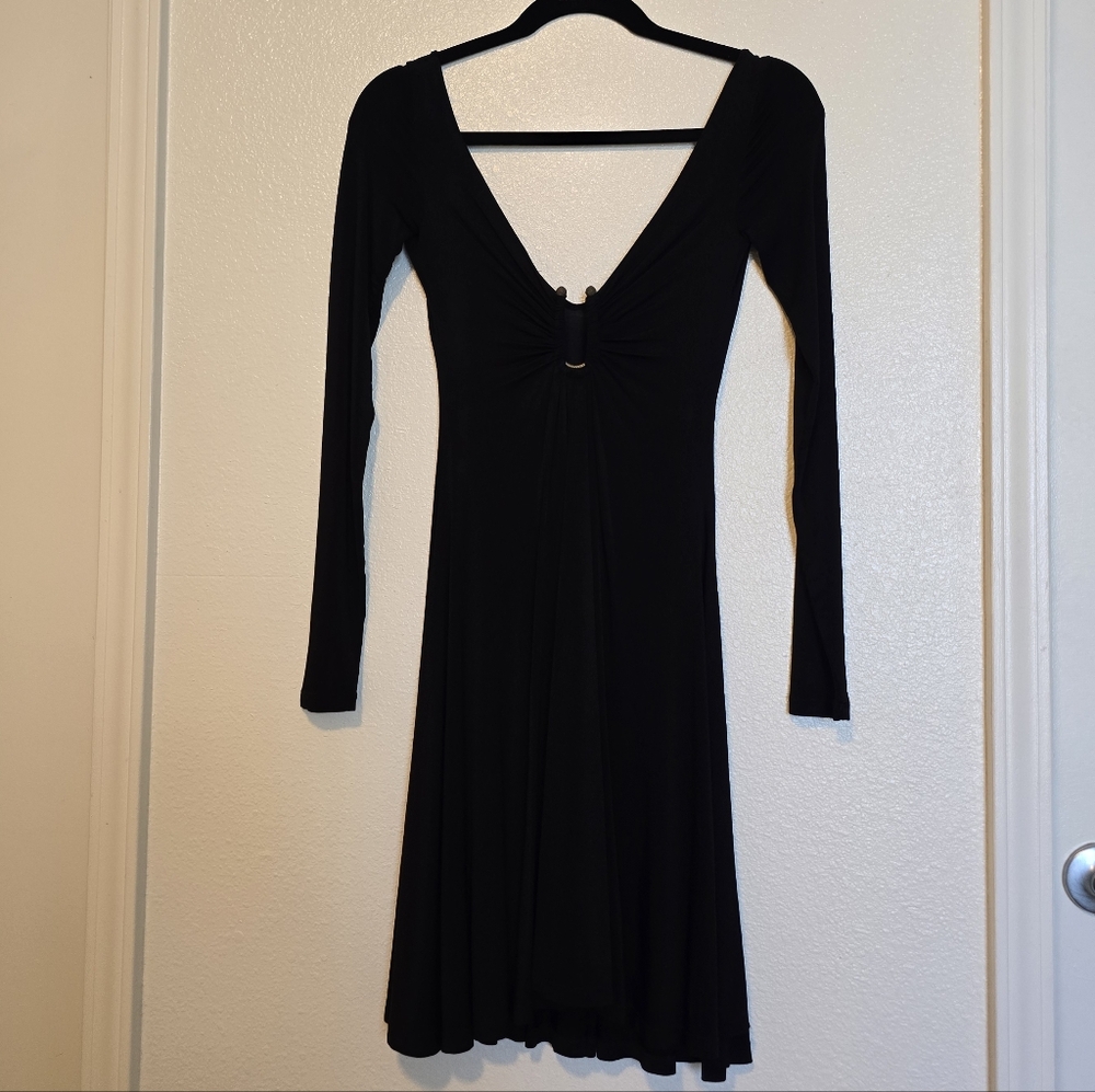 Just Cavalli Black Jersey Dress Size 38